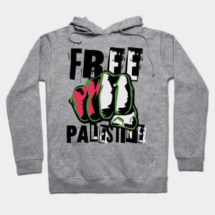 free palestine punk style Hoodie